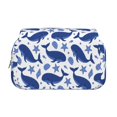 thumbnail image 2 of Sikiie Whale Print Flip Double-layer Pencil Case, All-purpose Stationery Bag for Study and Office, Zipper Design, Unisex, 2 of 7