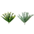 thumbnail image 3 of Naiovety 10 piezas de eucalipto artificial, ramos de plantas de follaje de aspecto vivo para boda, jardín, balcón, decoración Decoración Verde Naiovety HA083898-01, 3 of 6