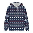 thumbnail image 2 of DPTALR Sweat à Capuche Décontracté pour Hommes Imprimé de Noël Pull à Manches Longues, 2 of 5