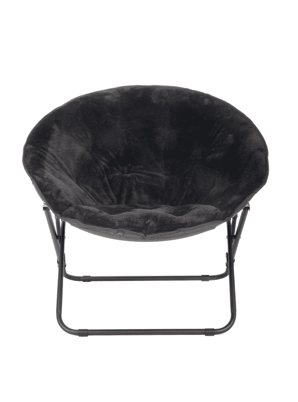 Saucer Chair for Kids and Teens, Black