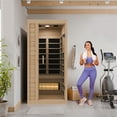 thumbnail image 4 of SteamSpa Home Sauna Room 1-2 Person Hemlock Wooden Indoor Sauna Spa, 4 of 13