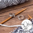 thumbnail image 5 of Crochet Ring For Finger Yarn Guide, Faster Crocheting, Adjustable Crochet Tension Ring, Metal Open Yarn Guide Finger Holders, Knitting Thimbles For Crochetv (Color : 4PC Silver Gold), 5 of 5