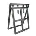 thumbnail image 1 of Pet Screen Door Professional Bite Resistant Lockable Dog Screen Indoor Flap, Black ABS Material, 1 of 7