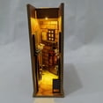 thumbnail image 4 of Homerr Bookshelf Ornament Bookshelf Insert Artistic Library Inserts with LED Lights Wooden Bookends Ornament for Home Shelf Decoration LED Bookshelf Decor, 4 of 7