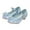 Blue, variant on JUMESG Cute Dress Shoes for Girls Girls Wedding Dress Shoes Glitter Party Flower Princess Low Heel Flat Shoes (Purple,29)