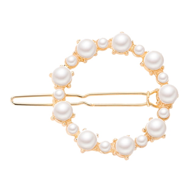 Pinzas para el cabello para mujeres, pinzas para peinar, pinzas para el cabello para niñas, elegantes horquillas con lazo de perla dulce, horquillas para damas, joyería para el cabello.