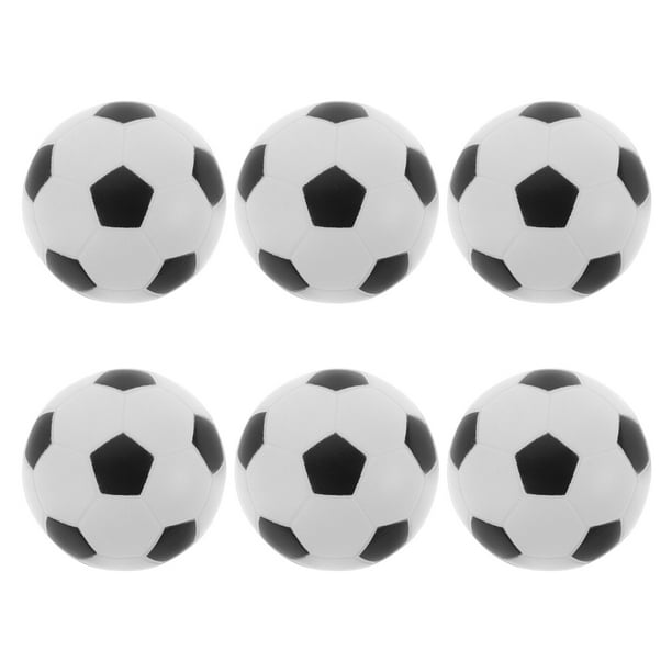 KAKOWELY 6 pelotas deportivas para apretar, minifútbol, juguetes sensoriales para las manos, pelotas de fútbol en miniatura para jugar, minifútbol, pelotas blandas.