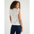 thumbnail image 3 of Free Assembly Women's Cotton Sleeveless Flutter Eyelet Top, Sizes XS-XXL, 3 of 6