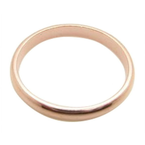 Size 7 Solid copper band ring CR47T- 2.5mm wide.