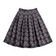 thumbnail image 4 of Wxolcjlv Womens Oktoberfest Ornate Print Pleated Midi Skirt High Waist Folk Bavarian Festival Skirts, 4 of 5