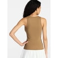 thumbnail image 3 of No Boundaries Ribbed High Neck Tank Top, Women's XXS-XXL, 3 of 5