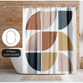 thumbnail image 5 of Americanflat 71" x 74" Shower Curtain, Mid Century Circles by ArtPrink, 5 of 6