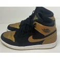 thumbnail image 5 of Ni - ke Ni - ke Air Jordan 1 Retro High Men's 12 Black/Gold Melo 2014 Shoes 332550-026, 5 of 5