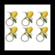 thumbnail image 1 of Juego de Servilleteros de LimóN de 6 Servilleteros de Hoja de Vid de LimóN para DecoracióN de Mesa de Comedor, Banquete, Boda, CumpleañOs, Navidad A, 1 of 5