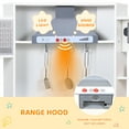 thumbnail image 6 of LAZY BUDDY Wooden Corner Play Kitchen for Kids with Light & Sound, Toddler Kitchen Playset Interactive Cooking Toy with Ice Maker, Towel Rack, 6 of 9