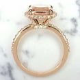 thumbnail image 5 of HeartsAndYou 2.3ct Natural Morganite Halo Solitaire Engagement Ring 100% 14k SOLID Rose Gold, 5 of 9