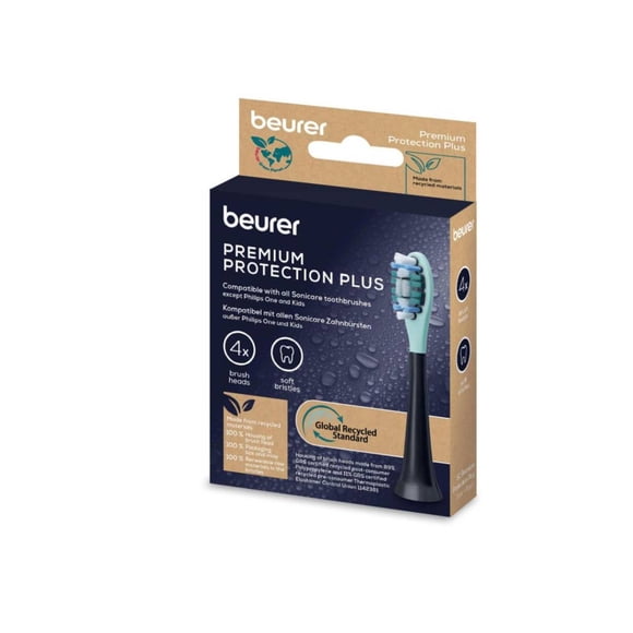 Paquete de 4 cabezales para dientes sensibles para cepillo eléctrico Beurer