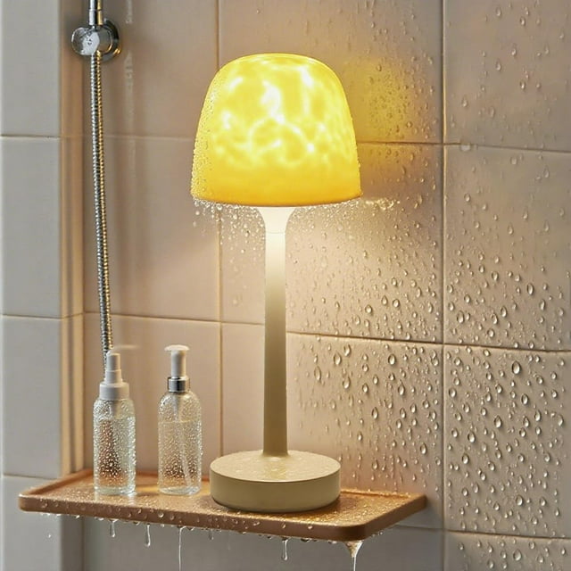 Lámpara para ducha Funlenry impermeable, proyector de 16 colores con control táctil