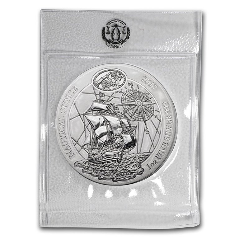 海外輸入盤　Unanswered Question 1-6 2017 1 Oz Rwanda Nautical Ounce Santa Maria Silver Bullion Coin
