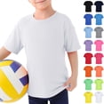 thumbnail image 4 of Bmisegm Shirt Kids Boys Rash Guard Swim Shirt Short Sleeve Swimwear Toddler Kids Youth Rashguard Water Shirt For Beach And Pool Boys Shirts 5-6 Years 120, 4 of 5