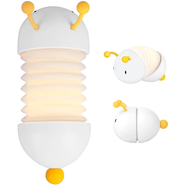 Bonita luz nocturna LED para regalo de niños, niños pequeños, adolescentes, niñas, niños, luces nocturnas portátiles para guardería, magnéticas y recargables por USB para dormitorio, sala de estar, c Namotu WMZY-552