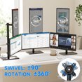 thumbnail image 4 of ﻿ TAVR Furniture Dual Monitor Desk Mount Arm for 17-35 in Screens, Security Lock Freestanding Full-Motion Monitor Mount, 4 of 9