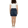 thumbnail image 4 of S.C. & CO Women's Built-in Shorts 5 Pockets Stretch Denim Skort, 4 of 8