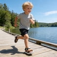 thumbnail image 2 of FINALGANG Boys Girls Kids Sporty Adventure Sandals With Multi Adjustable Webbing Straps Lightweight Cushioned Sole Shoes For Outdoor Play Summer Activities Grey 7-8 Years, 2 of 7