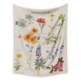thumbnail image 1 of Tapiz vertical de flores silvestres para colgar en la pared, tapiz ilustrativo de gráfico de referencia con palabra, tapiz recto de bandera de tarot vintage blanco beige 5951 Inc, 1 of 5