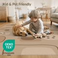 thumbnail image 4 of ODIKA 4'x6' Warm Earth Tones Abstract Design Washable Area Rug Modern Geometric Pattern with Clay Accents for Bedroom, Reading Nook, Pet Friendly & Non-Shedding, 4 of 7