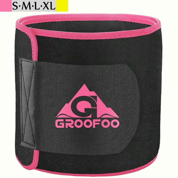 Waist Trimmer Belt, Slimmer Kit, Weight Loss Wrap, Stomach Fat Burner, Low Back and Lumbar Support with Sauna Suit Effect, Best Abdominal Trainer Weight Loss Neoprene Waist Traine Pink M