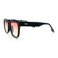 thumbnail image 5 of Womens Fun Pop Color Oversized Horn Rim Retro Plastic Fashion Sunglasses Black - Pink Yellow, 5 of 7