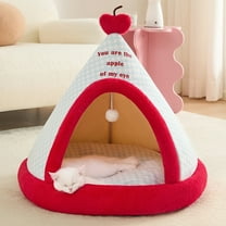 Cat Tent 15x15inch, Foldable Cat Bed Cave, Winter Warm Kitten House, Dog Hideaway House, Pet Bed Hideout for Small and Medium Dogs
