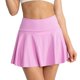 thumbnail image 2 of Falda de tenis 2 en 1 con pantalones cortos para mujer: falda pantalón deportiva de nailon y spandex transpirable con cintura elástica para correr y hacer ejercicio, 2 of 7