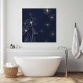 thumbnail image 3 of Navy Blue Wall Art Painting on Canvas, Spring Flora Canvas Art Home Prints Wall Art Framed Modern Artwork for Living Room Bedroom Wall Decor 20x20in, 3 of 9