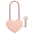 thumbnail image 1 of Small Heart Padlock with Key Couples Wishing Lock Jewelry Box Diary Book Lock, 1 of 7