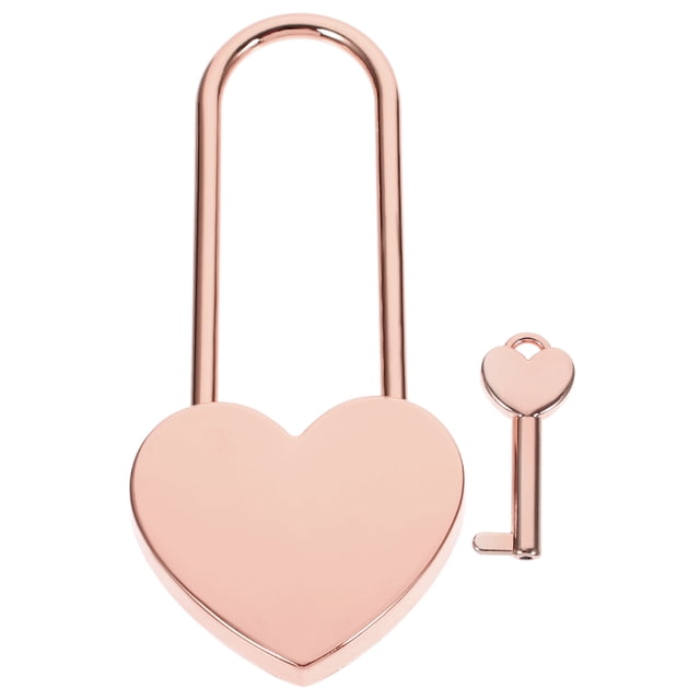 Small Heart Padlock with Key Couples Wishing Lock Jewelry Box Diary Book Lock