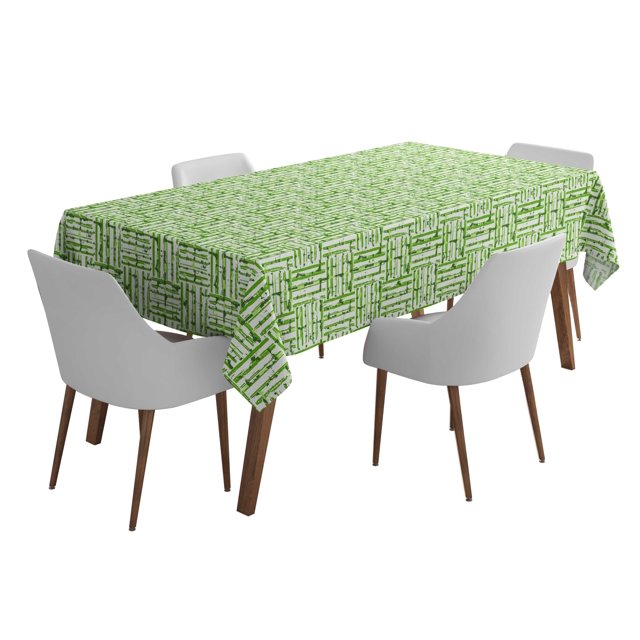 Vargottam Indoor/OutdoorTablecloth58x82 InchRectangleTablecloth Waterproof PatioTableCloths- Spring/SummerTableCovers for Backyard RectangularTable/BBQs/Picnic -Pear Green