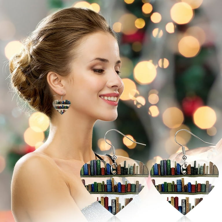 Book Earrings