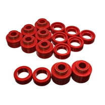 Energy Suspension 3.4122R Polyurethane Body Mount Bushings Red Fits select: 1997-1998 CHEVROLET GMT-400 K1500, 1988-1989 CHEVROLET GMT-400