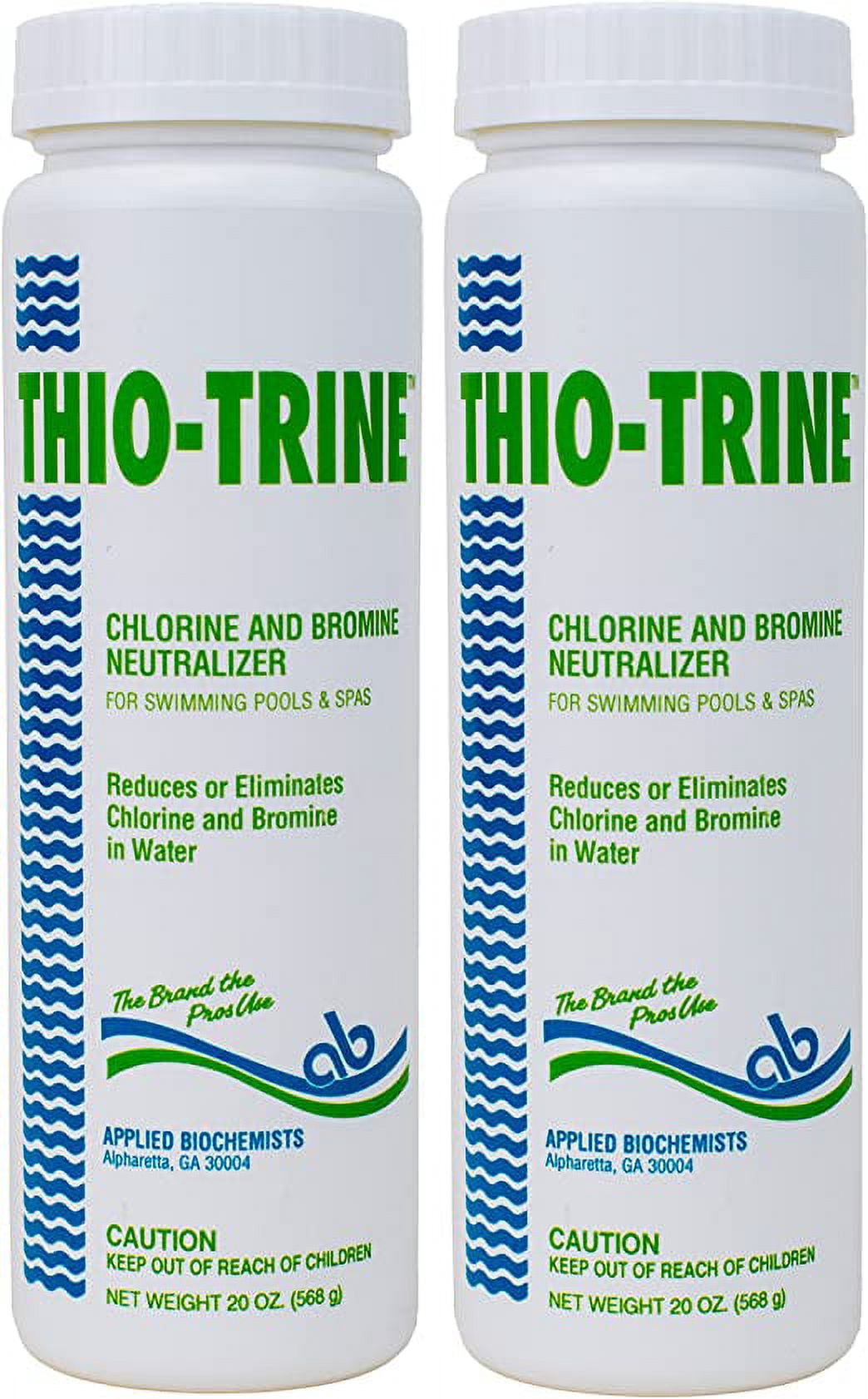 Applied Biochemists LZ-401115A-2 Thio-Trine Chlorine Bromine Neutralizer (20 oz) - 2 Pack Swimming Pool