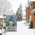 thumbnail image 5 of Christmas Welcome Garden Flag Floral Double Sided Vertical Rustic Farmhouse Yard Seasonal Holiday Outdoor Decor 12x18 Inch Y004, 5 of 6