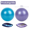 thumbnail image 2 of Paquete de 2 pelotas de ejercicio para pilates, pelota de yoga suave de 25 cm, pequeña pelota de fitness antiexplosión, pelota de gimnasio para pilates, entrenamiento central, yoga, equilibrio,, 2 of 7