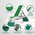 thumbnail image 4 of Yes4All Multifunctional Fitness Aerobic Step Platform and Aerobic Deck, Green and White, 4 of 8