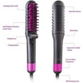 thumbnail image 2 of Foldable straightemer Hair Comb Flat Iron Brush straightening Electric Brush Fast Heat Hair Straightener Brush Hair Brush, 2 of 9