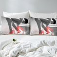 thumbnail image 3 of Erosebridal Housse de Couette Rouge à Talons Hauts Très Grand, Housse de Couette Pailletée Biling Très Grand, Housse de Couette Princesse Rêveuse Très Grand, Respirante Décorative pour Chambre à la Mode, Réversible, 3 Pcs (Sans Couette), 3 of 7