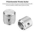thumbnail image 4 of Uxcell 4PCS Guitar Knobs Metal, Volume Tone Control Dome Knobs 1/4" x 1/2" Potentiometer Knobs with Set Screw, Silver, 4 of 7