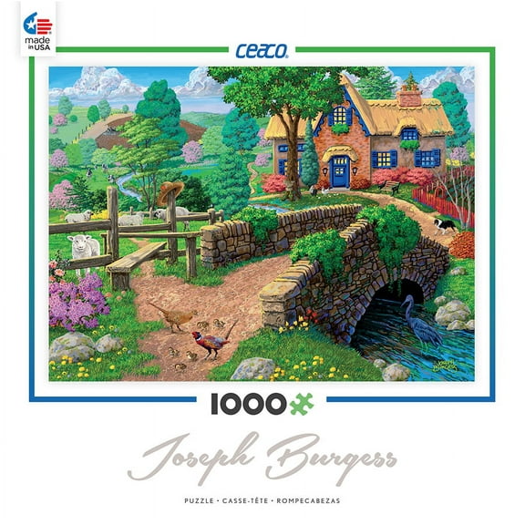 Fence Steps Cottage - 1000 Piece Jigsaw Puzzle - Ceaco