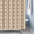 thumbnail image 3 of Tchckioa Shower Curtain,Waterproof Hooks Bath Curtain for Bathroom Decor,Christmas Striped,72x72, 3 of 6
