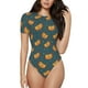 thumbnail image 1 of Fotbe Hot Dog 6 Body de Mujer con Cuello Redondo y Mangas Cortas, Sin Mangas Ajustado, Suave, Cómodo y Básico-Large, 1 of 7